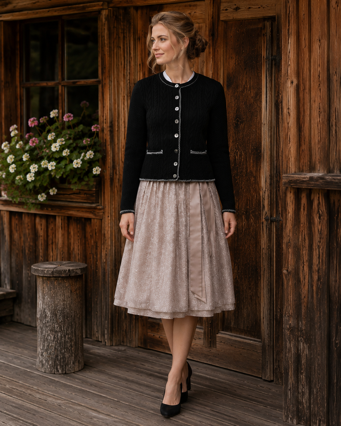 Janker mit Zopfmuster Heidi